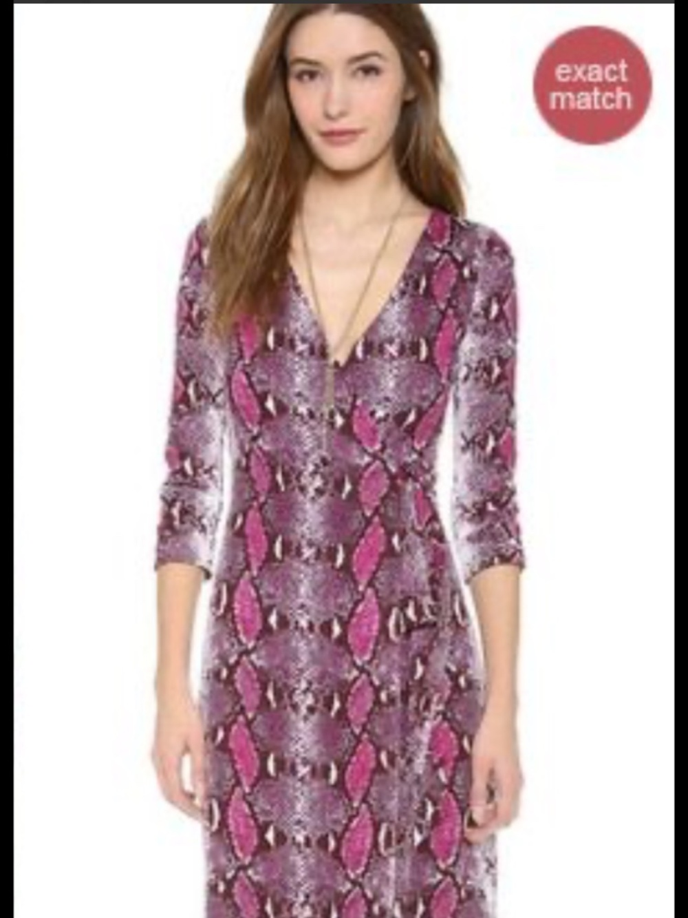 Diane von Furstenberg New Julian wrap dress magenta size 12